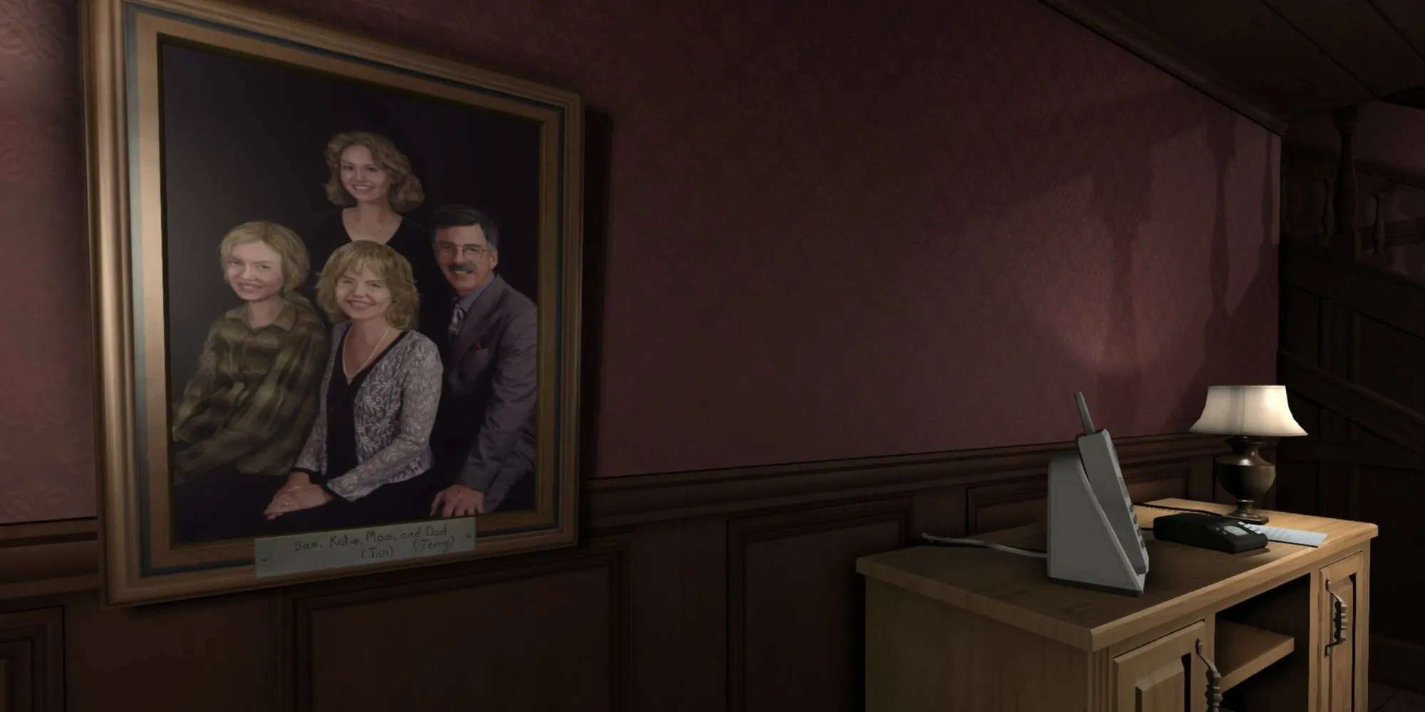Một căn phòng bừa bộn với đồ đạc trong game Gone Home