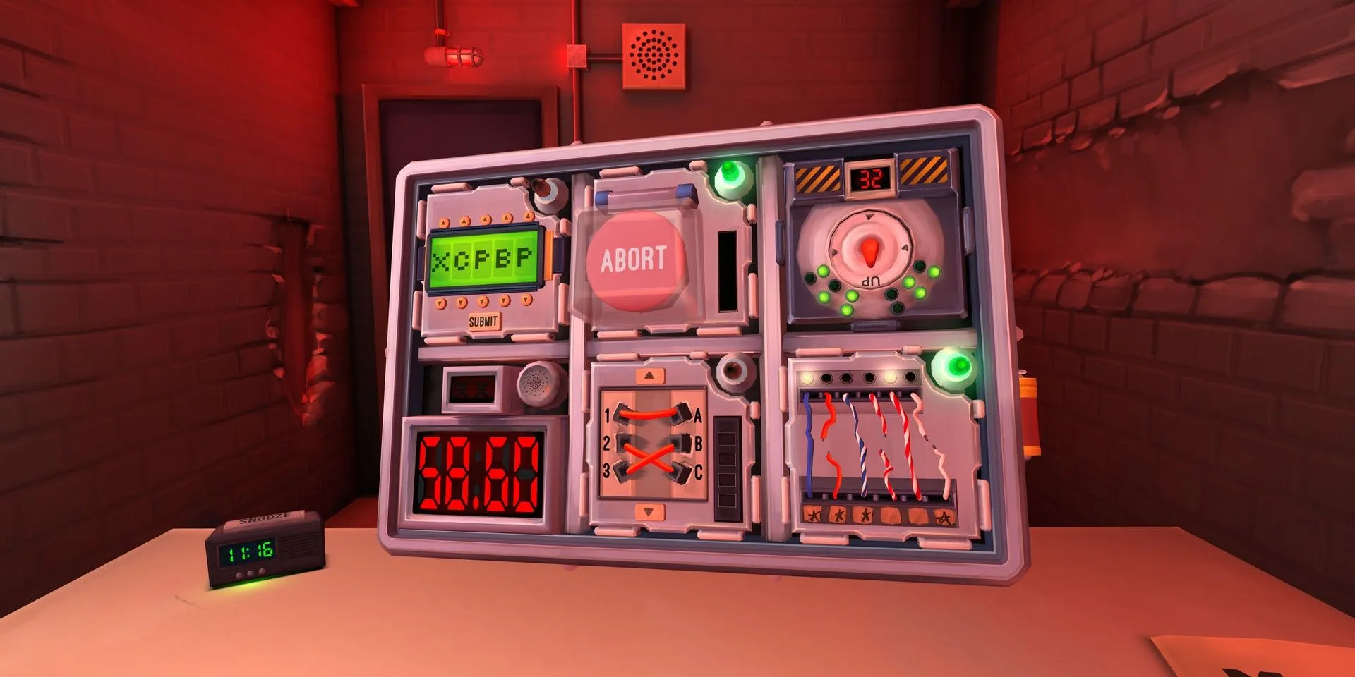 Một quả bom trong game Keep Talking and Nobody Explodes