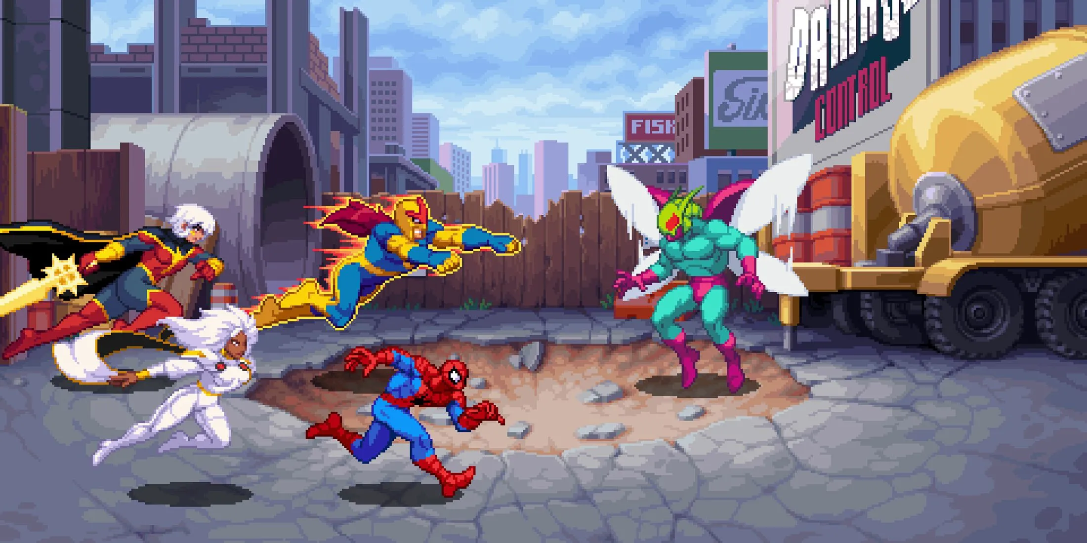 Một số anh hùng Marvel cùng tập hợp đối đầu kẻ thù trong game Beat 'Em Up Marvel Cosmic Invasion