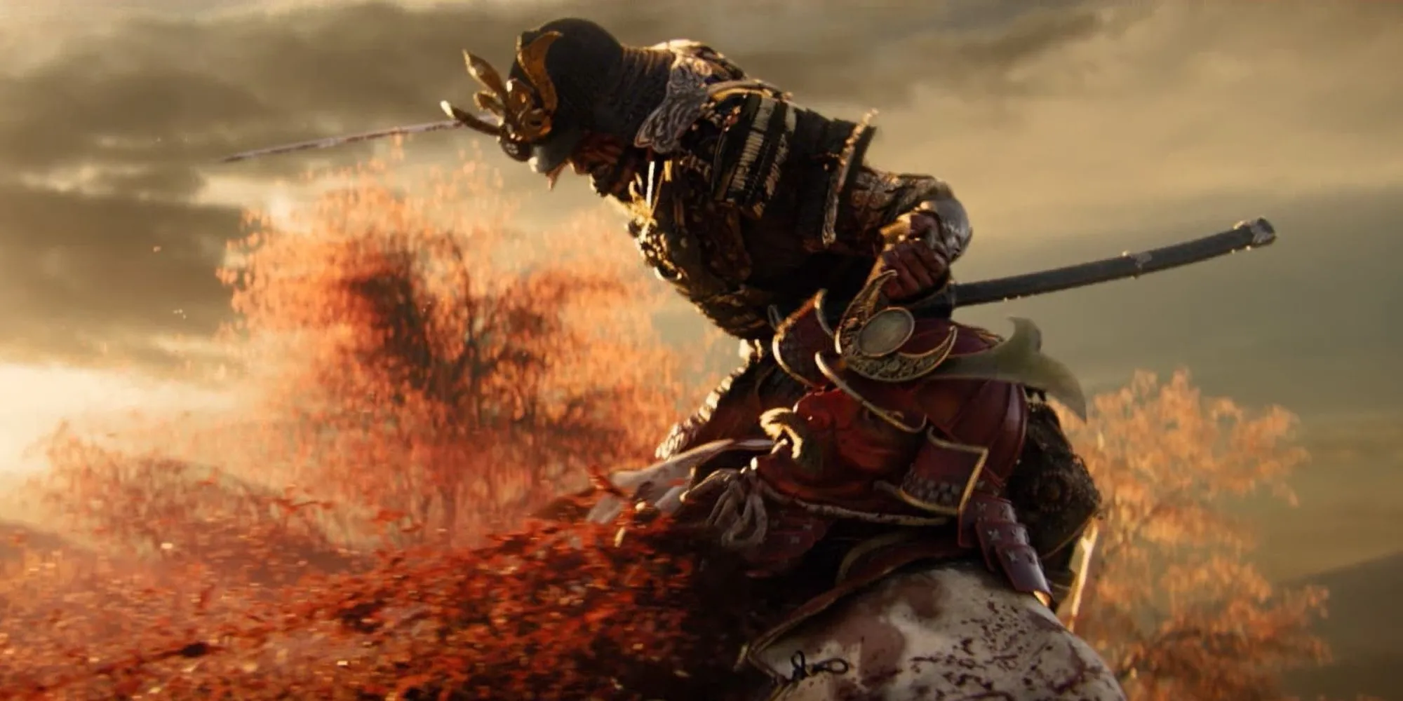 Một tác phẩm nghệ thuật từ tựa game Ghost of Tsushima.