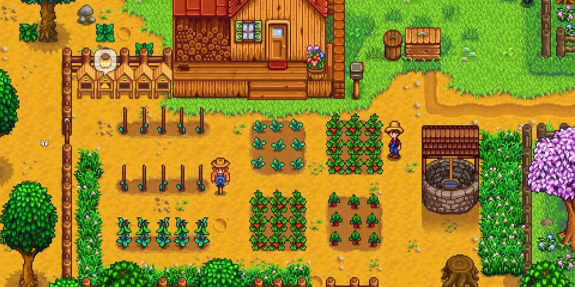 Người chơi chăm sóc nông trại trong Stardew Valley, tựa game mô phỏng thư giãn