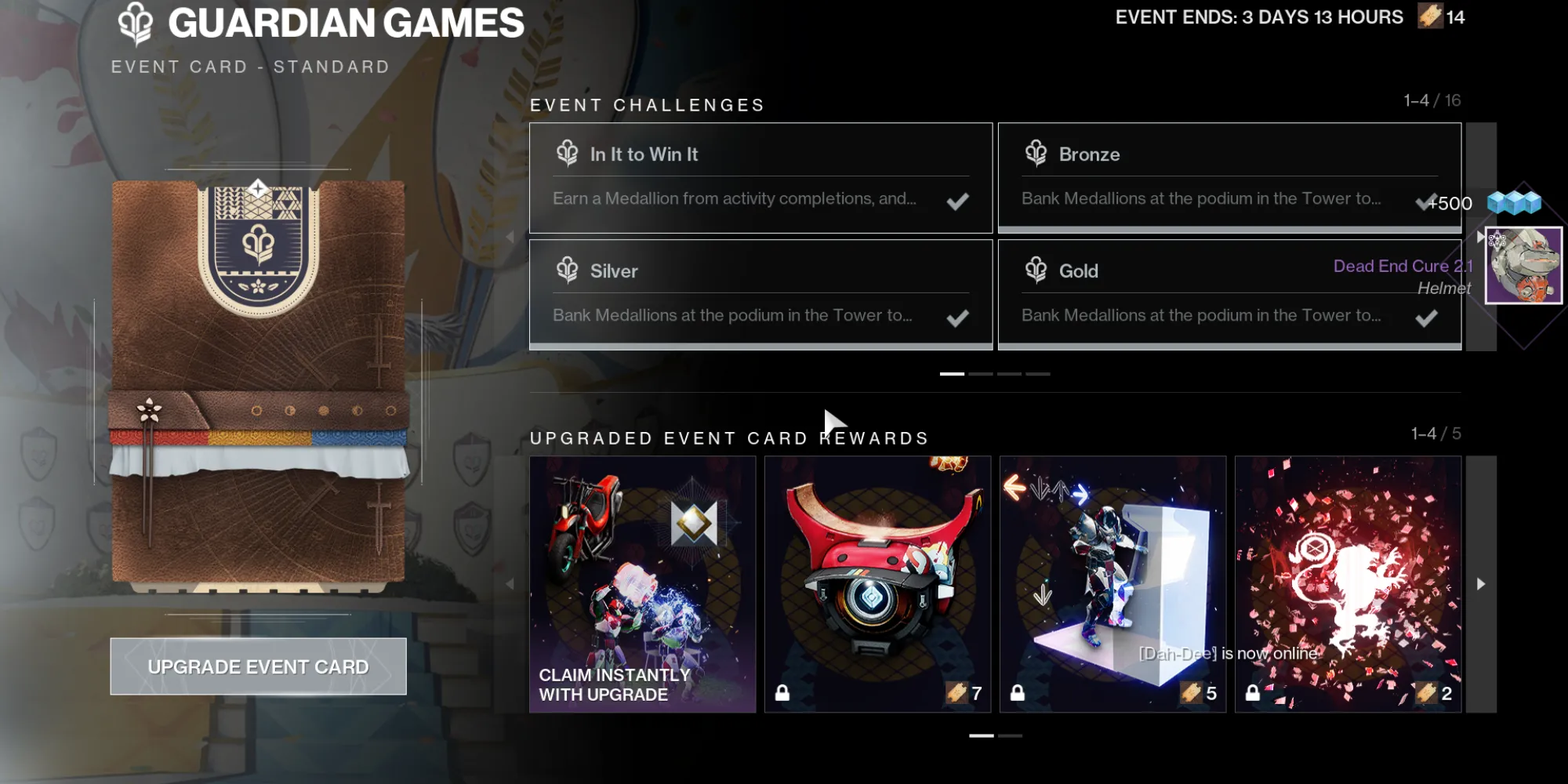Người chơi Destiny 2 farm Orb of Power tại Shuro Chi để hoàn thành Contender Card