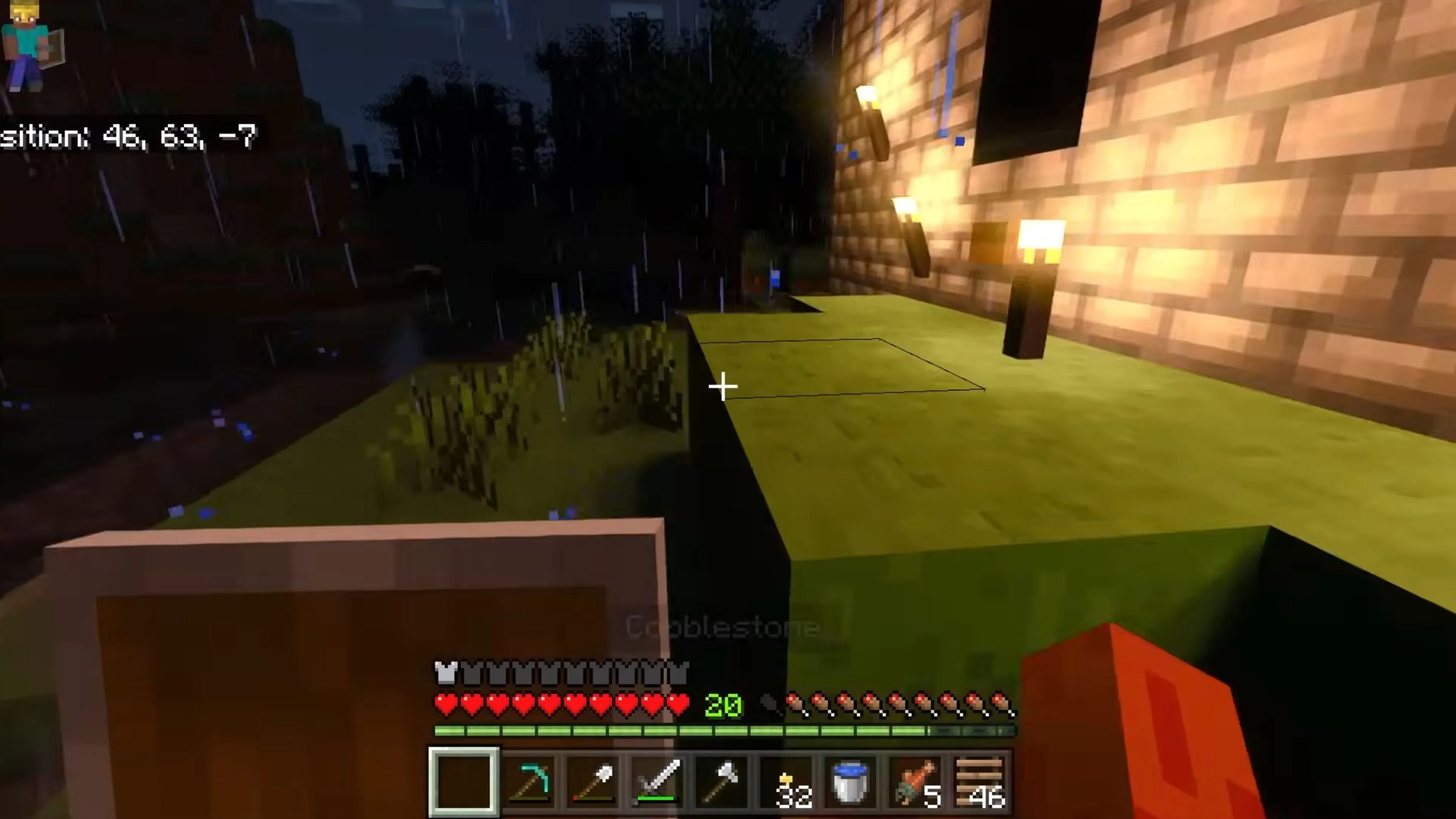 Người chơi khám phá một hang động bí ẩn trong Minecraft