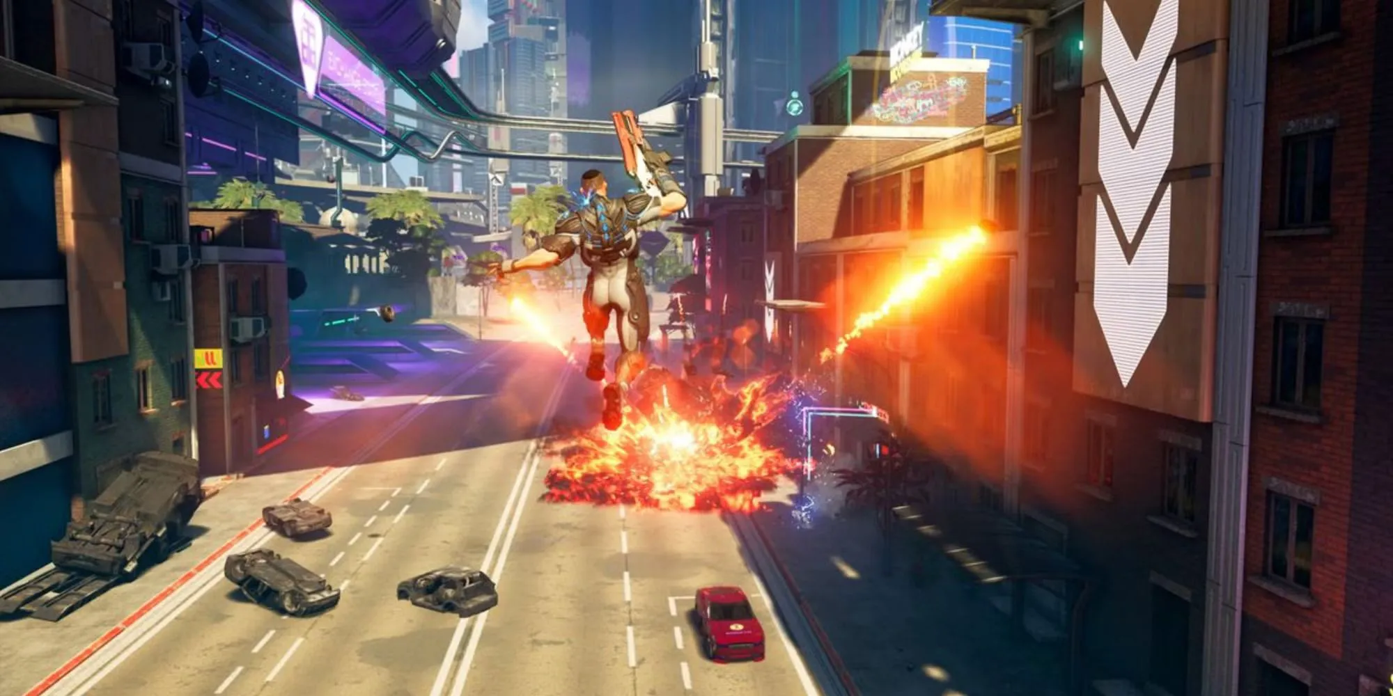 Nhân vật chạy khắp nơi trong Crackdown 3