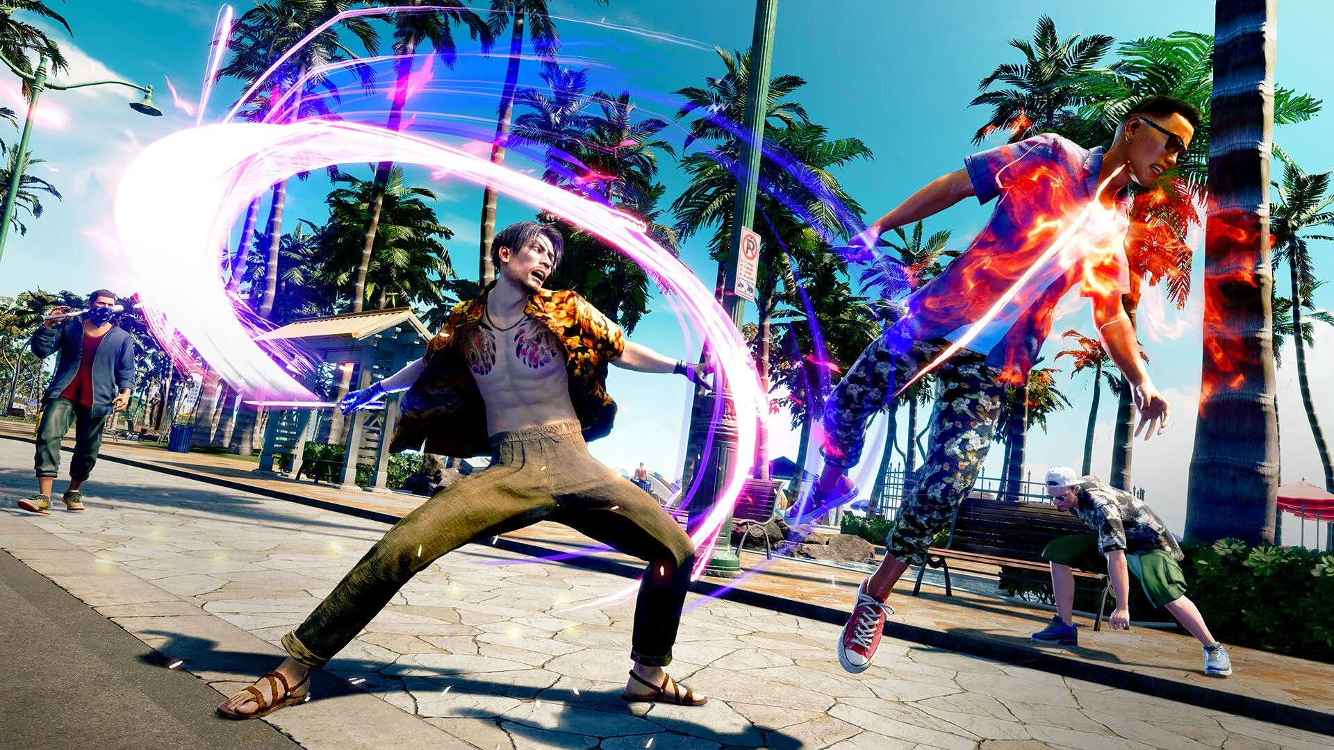 Nhân vật chính Goro Majima trong tạo hình cướp biển tại Like a Dragon Yakuza Cướp Biển ở Hawaii