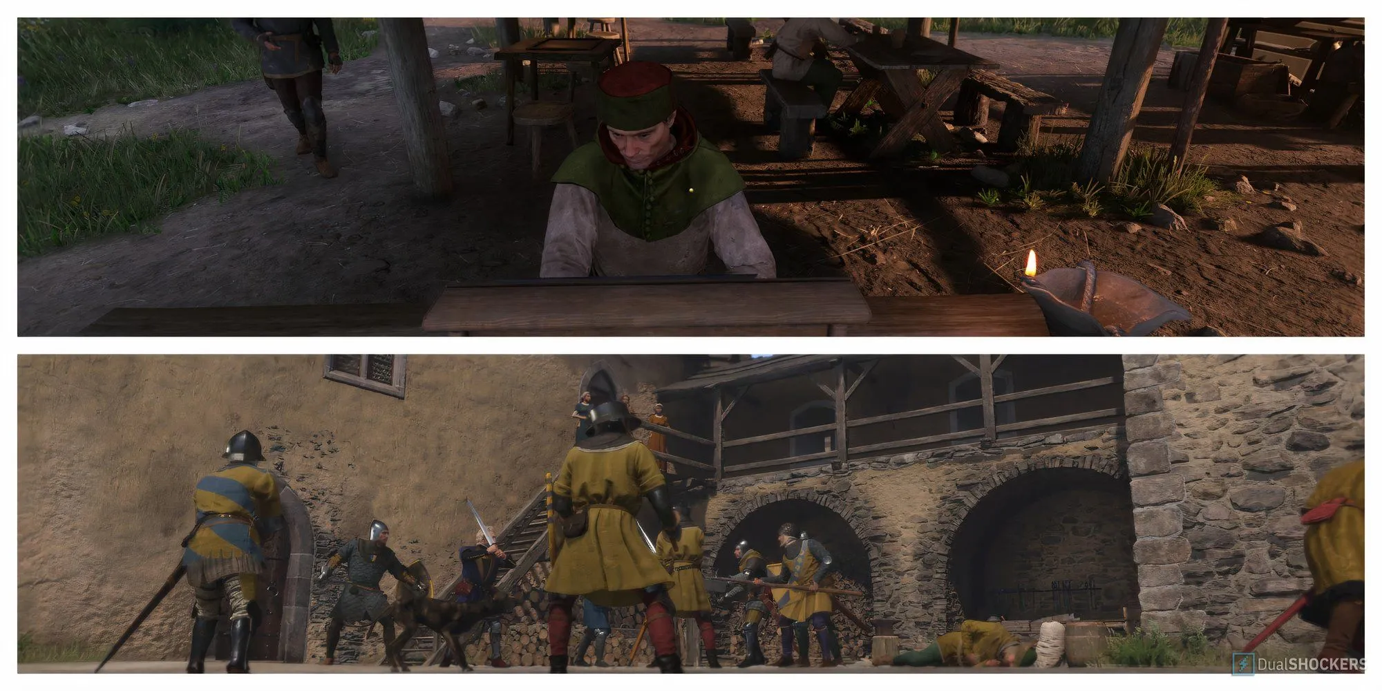 Nhân vật Henry trong Kingdom Come Deliverance 2 đang thảo luận nhiệm vụ Via Argentum với một quý tộc