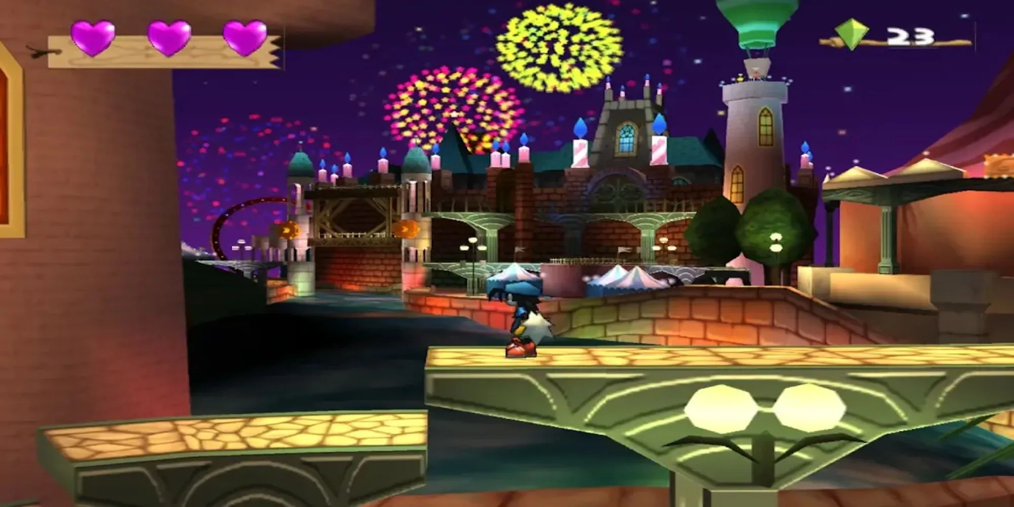 Nhân vật Klonoa trong Klonoa 2 Lunatea's Veil PS2 phiêu lưu trong thế giới mộng mơ