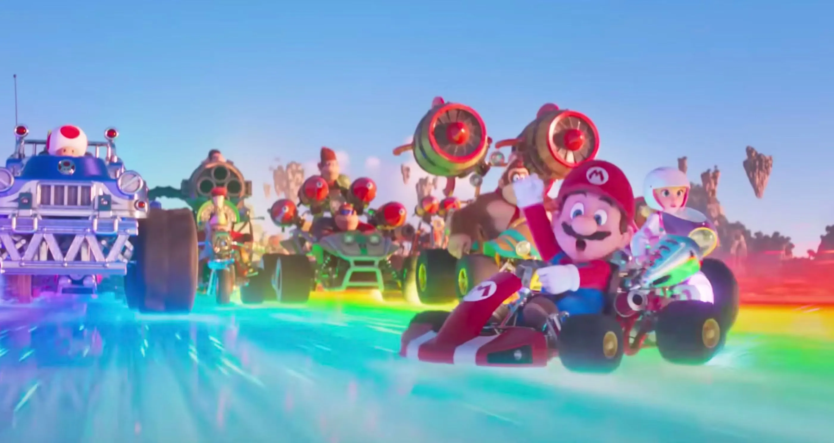 Nhân vật Mario, Luigi và Peach từ phim Super Mario Bros