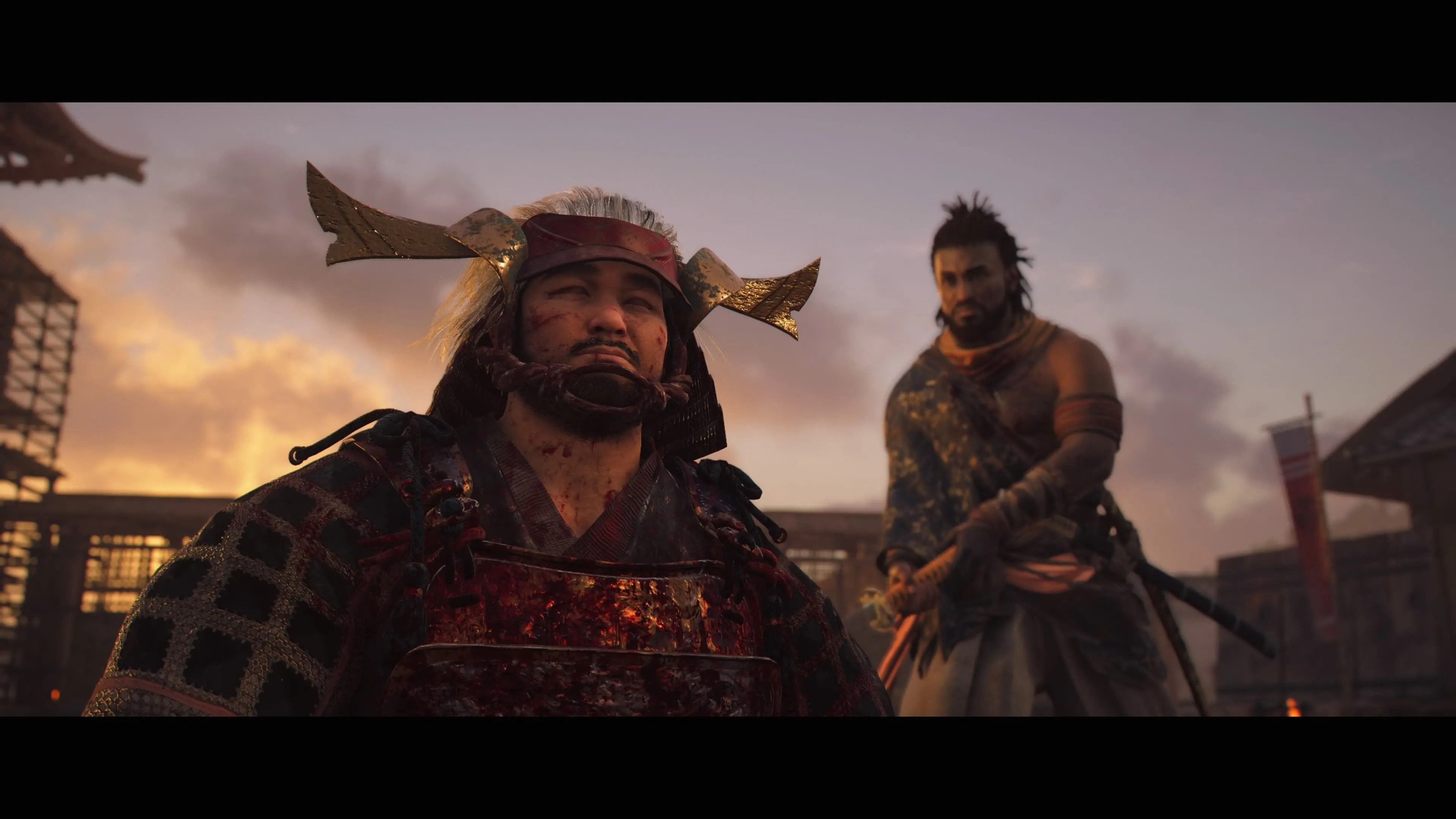 Nhân vật Naoe trong Assassin's Creed Shadows với trang phục thích khách thời phong kiến Nhật Bản