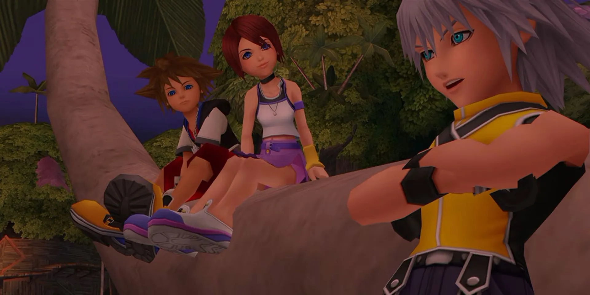 Nhân vật Sora, Kairi và Riku trong game Kingdom Hearts