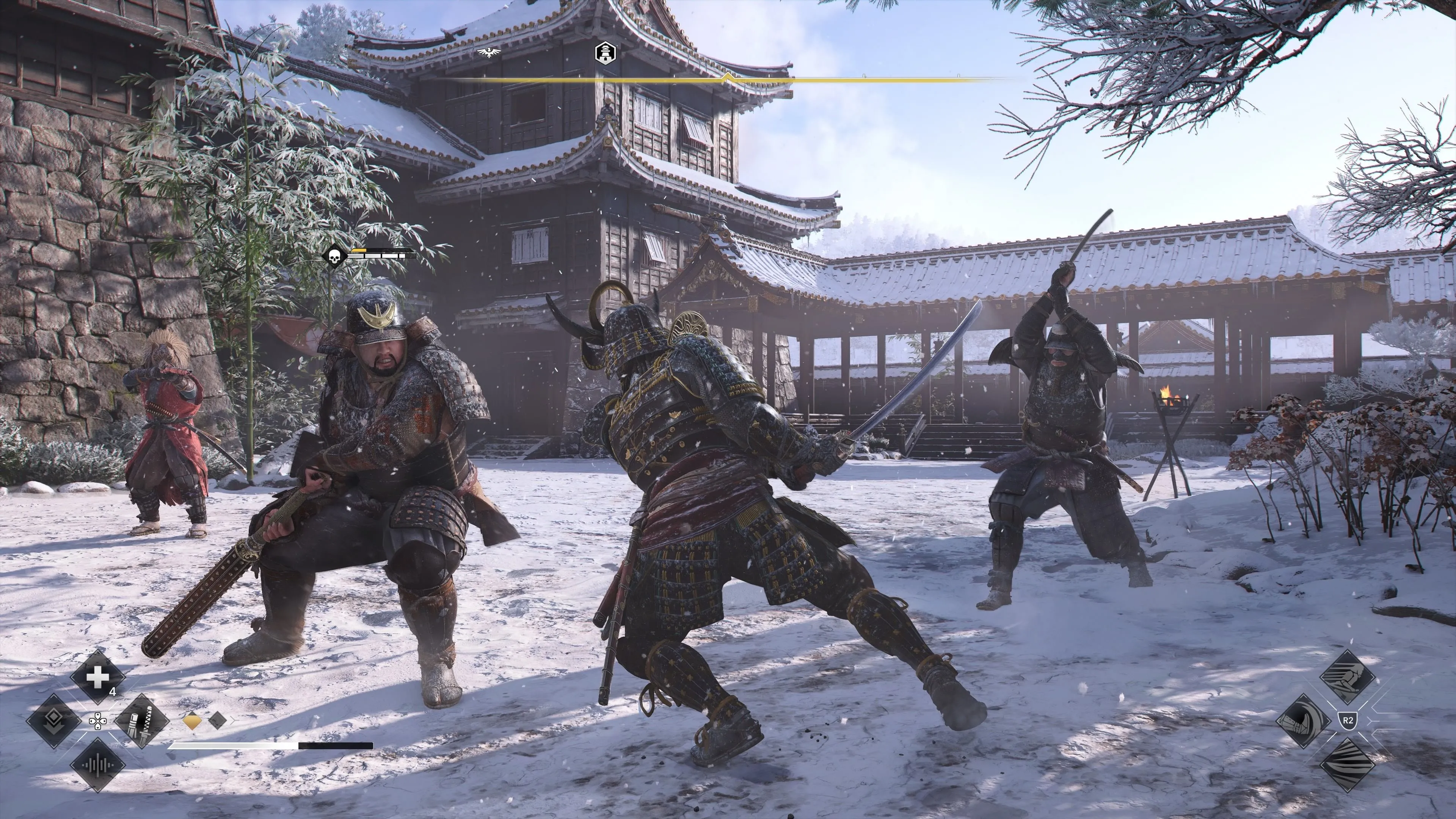 Nhân vật Yasuke trong Assassin's Creed Shadows với bộ giáp samurai ấn tượng