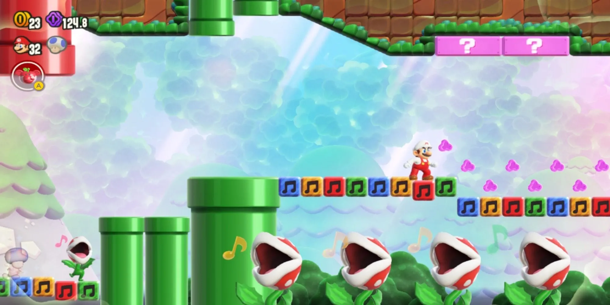 Những cây Piranha Plant biết hát đầy sáng tạo trong Super Mario Bros. Wonder