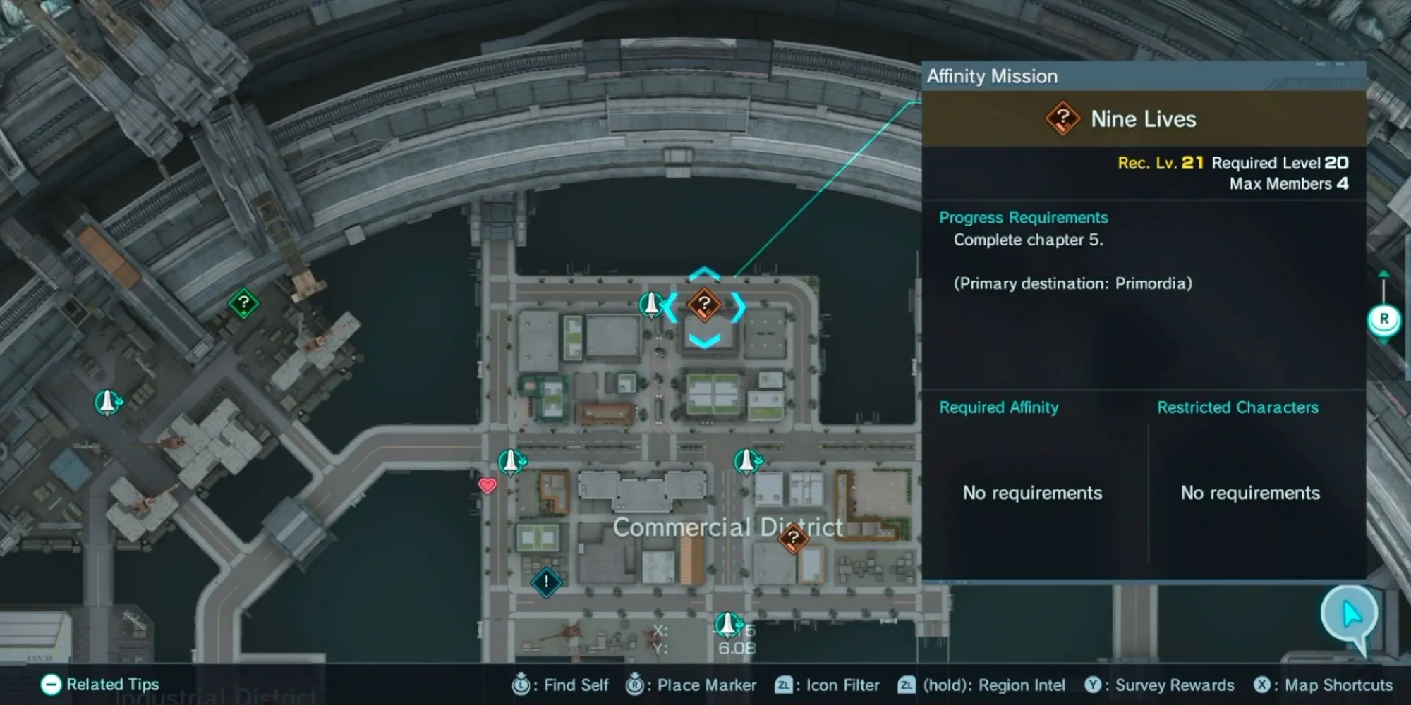 NPC Matthias đang giao nhiệm vụ Nine Lives trong Xenoblade Chronicles X