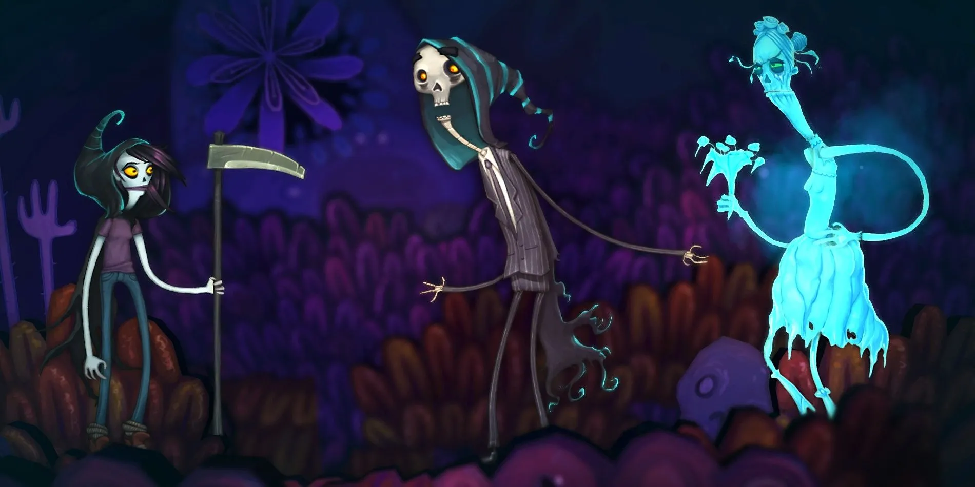 Penny nói chuyện với Tử Thần trong Flipping Death