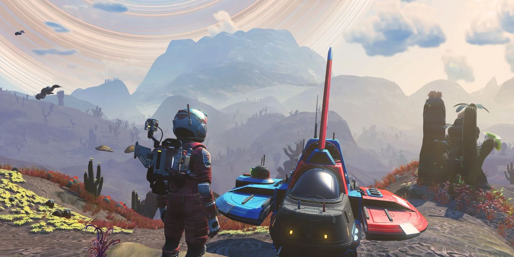 Phong cảnh hành tinh tuyệt đẹp trong No Man's Sky - game khám phá không gian vô tận