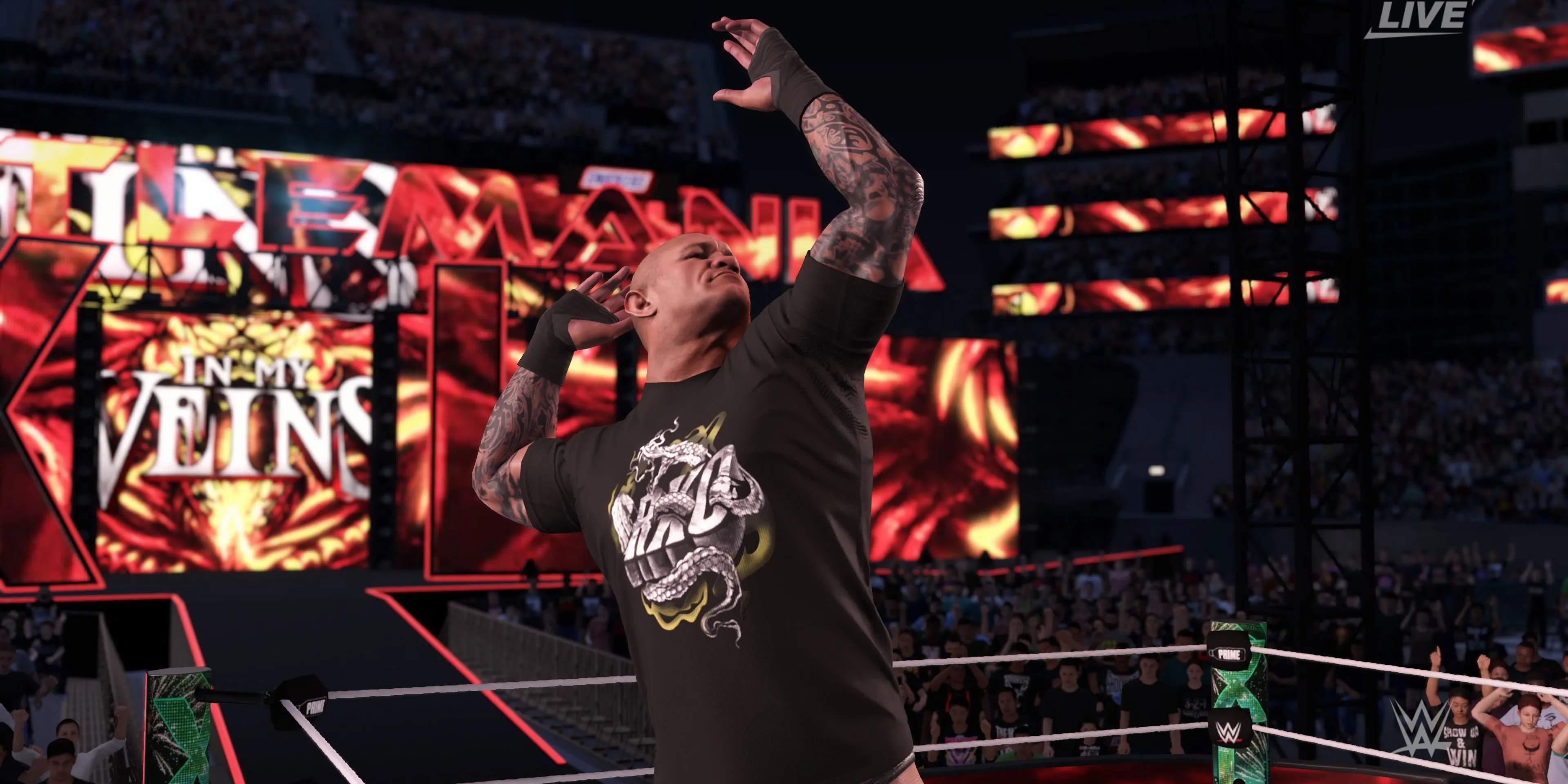 Randy Orton với ánh mắt sắc lẹm trong WWE 2K25