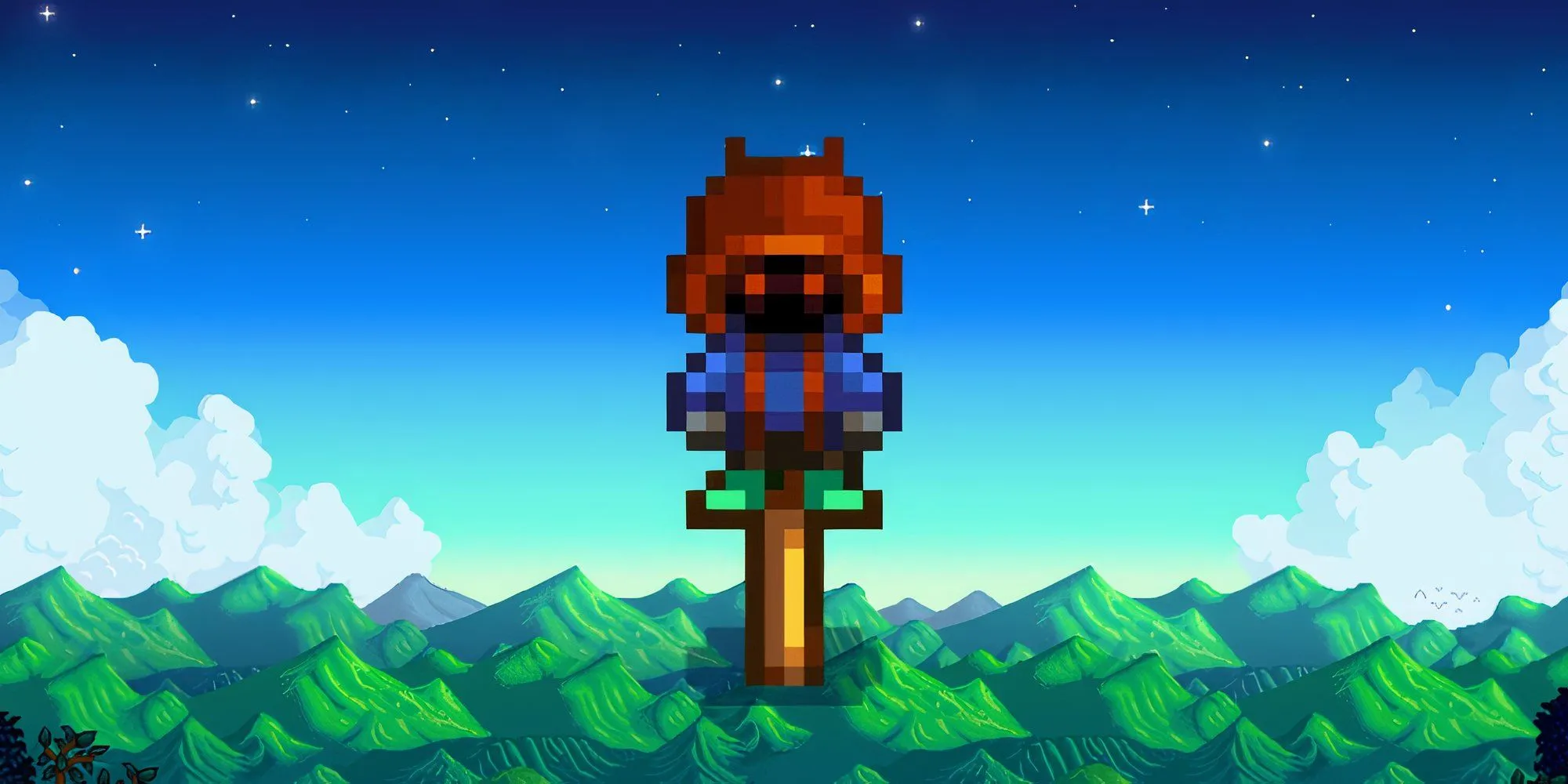 Rarecrow số 6 (Bù nhìn Người Lùn) trong Stardew Valley