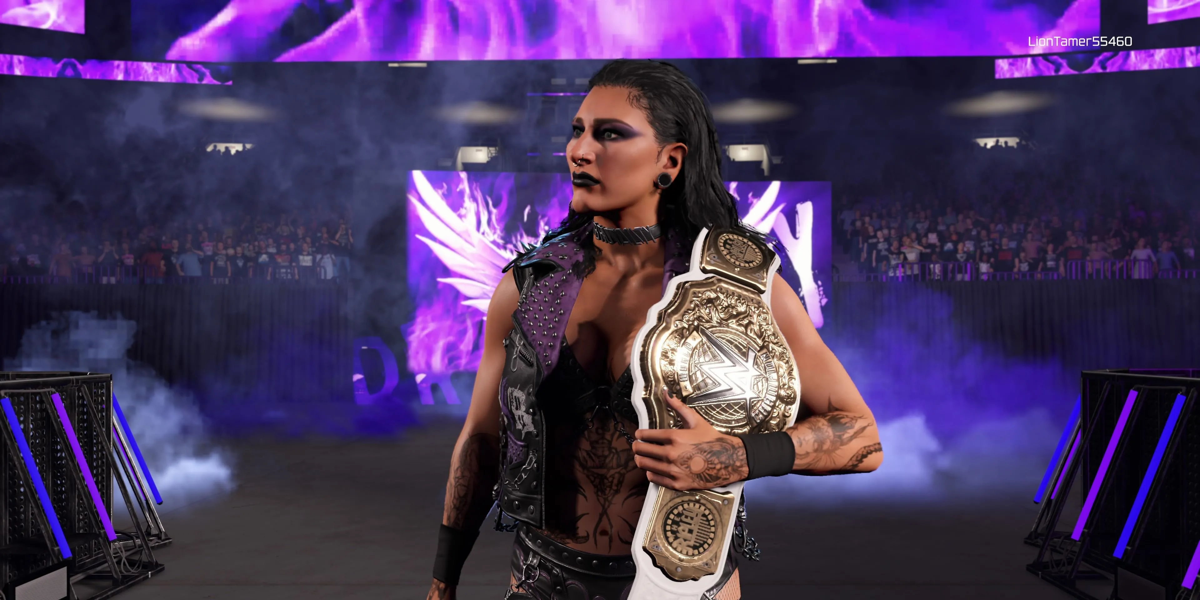 Rhea Ripley, 'Mami' đầy quyền lực, thống trị sàn đấu WWE 2K25 với chỉ số ấn tượng.