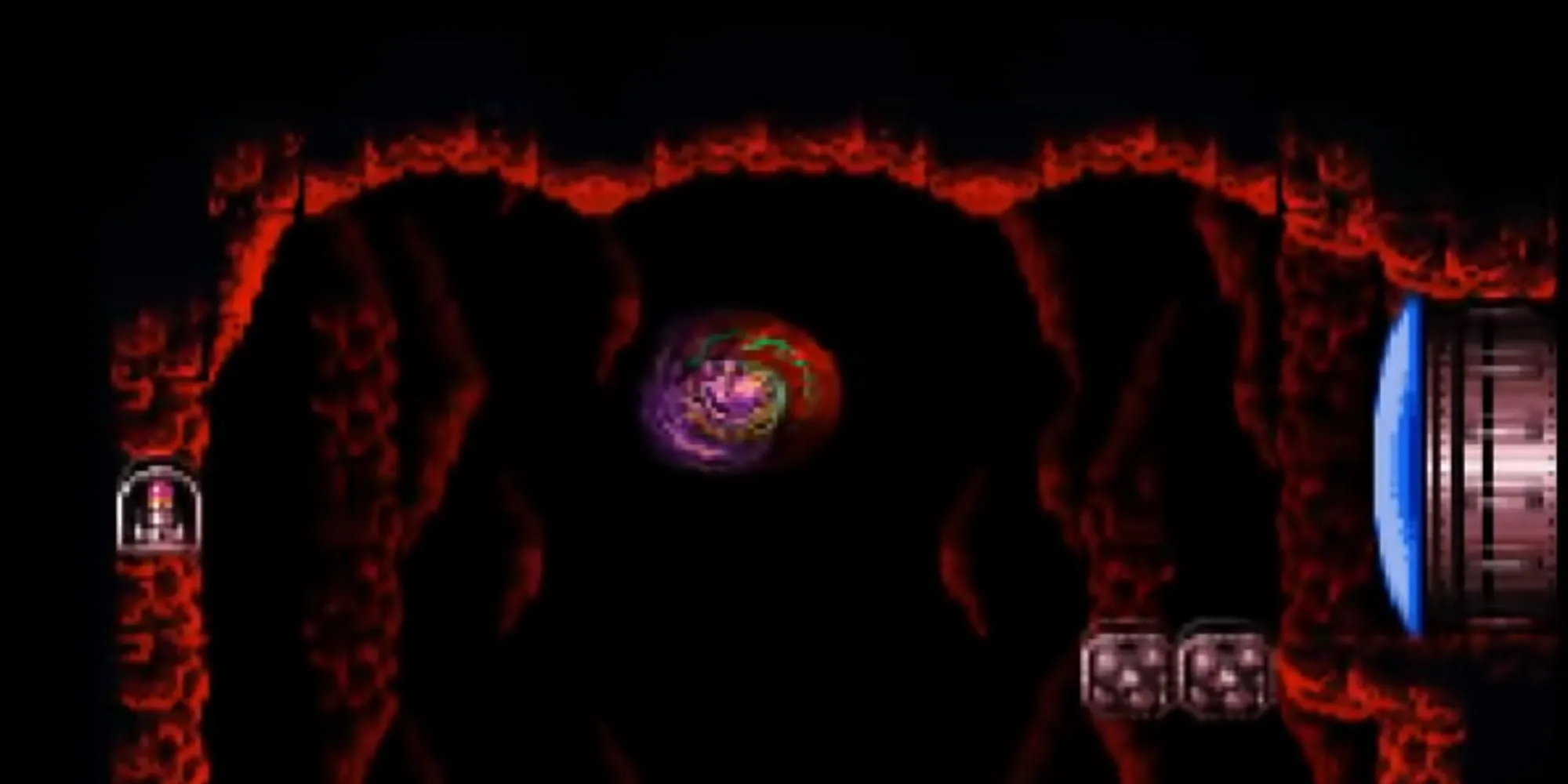 Samus thực hiện Space Jump liên tục trên không trong Super Metroid