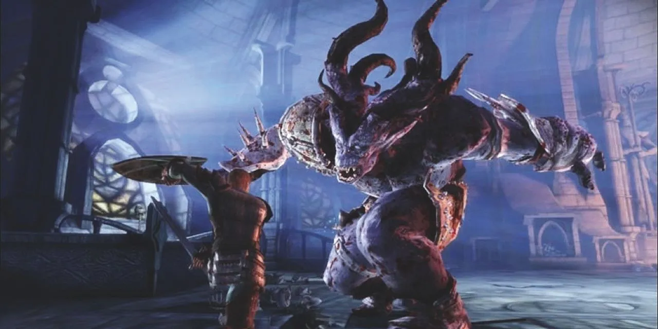 Screenshot cảnh chiến đấu trong Dragon Age: Origins