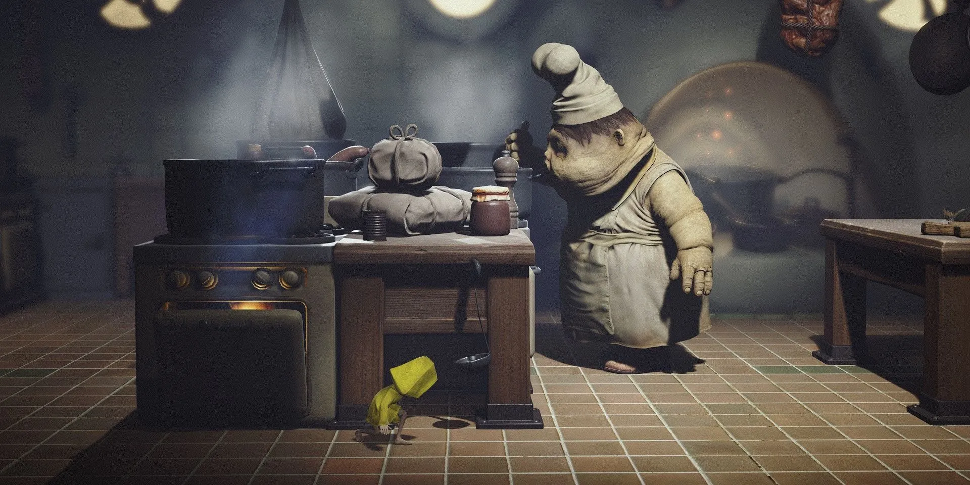 Six trốn tránh Đầu Bếp trong Little Nightmares