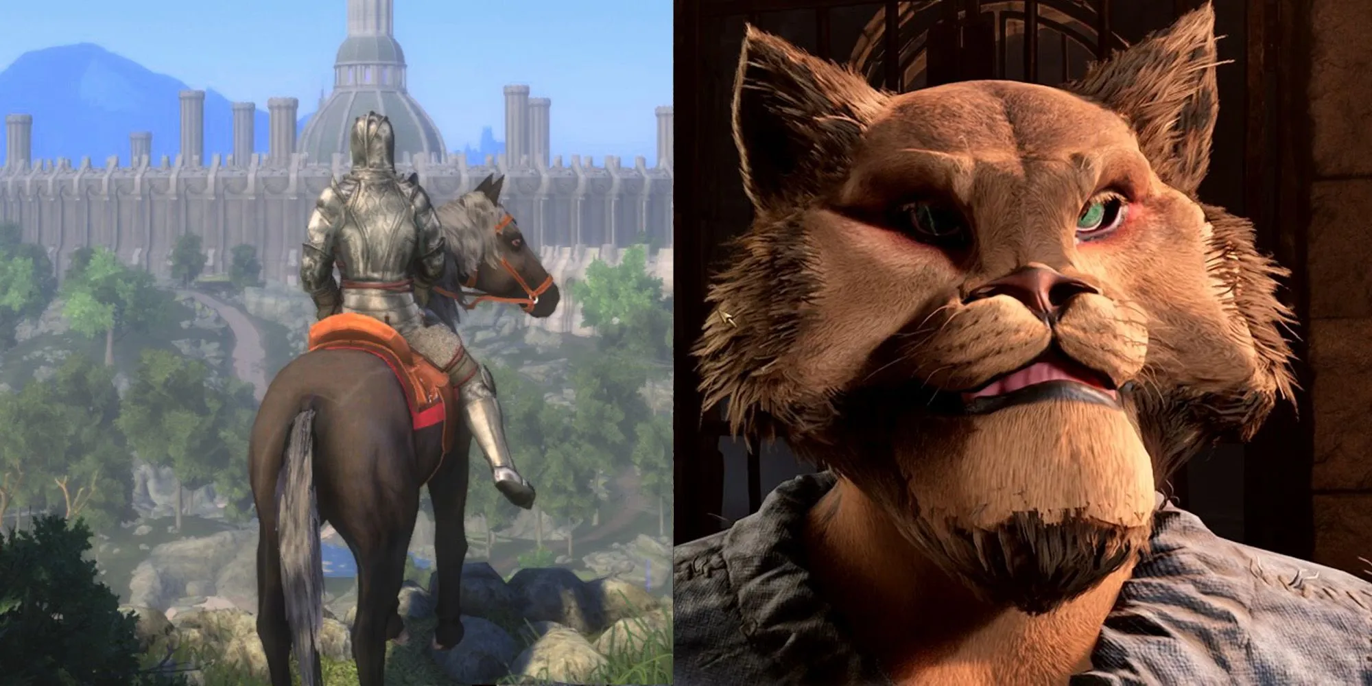 So sánh đồ họa giữa Skyblivion và Oblivion Remastered, thể hiện chất lượng của phiên bản làm lại