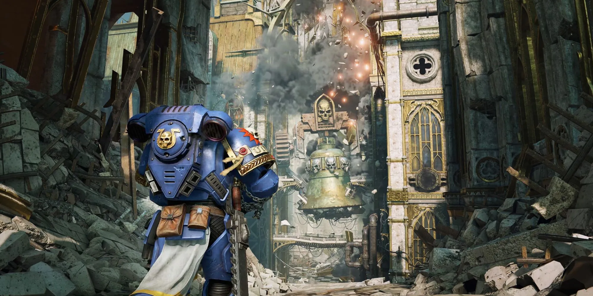 Space Marine trong Warhammer 40k Space Marine 2 chiến đấu với bầy Tyranid