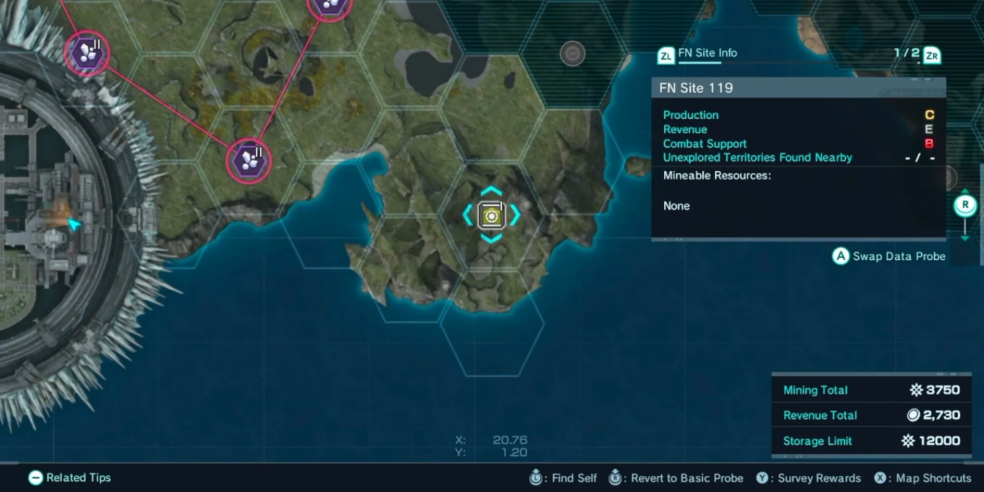 Sử dụng Storage Probe để tăng giới hạn lưu trữ Miranium trong Xenoblade Chronicles X