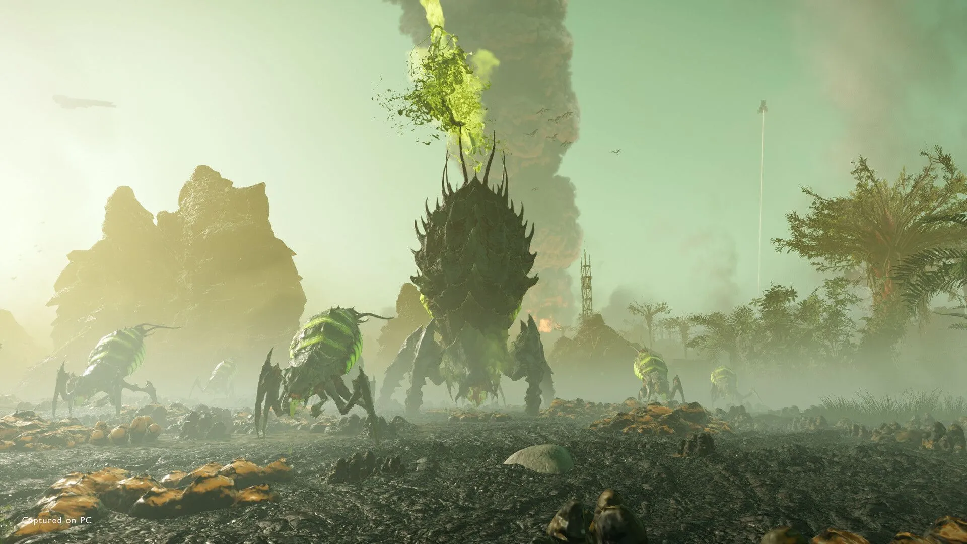 Tàu khu trục của Helldivers trong game Helldivers 2