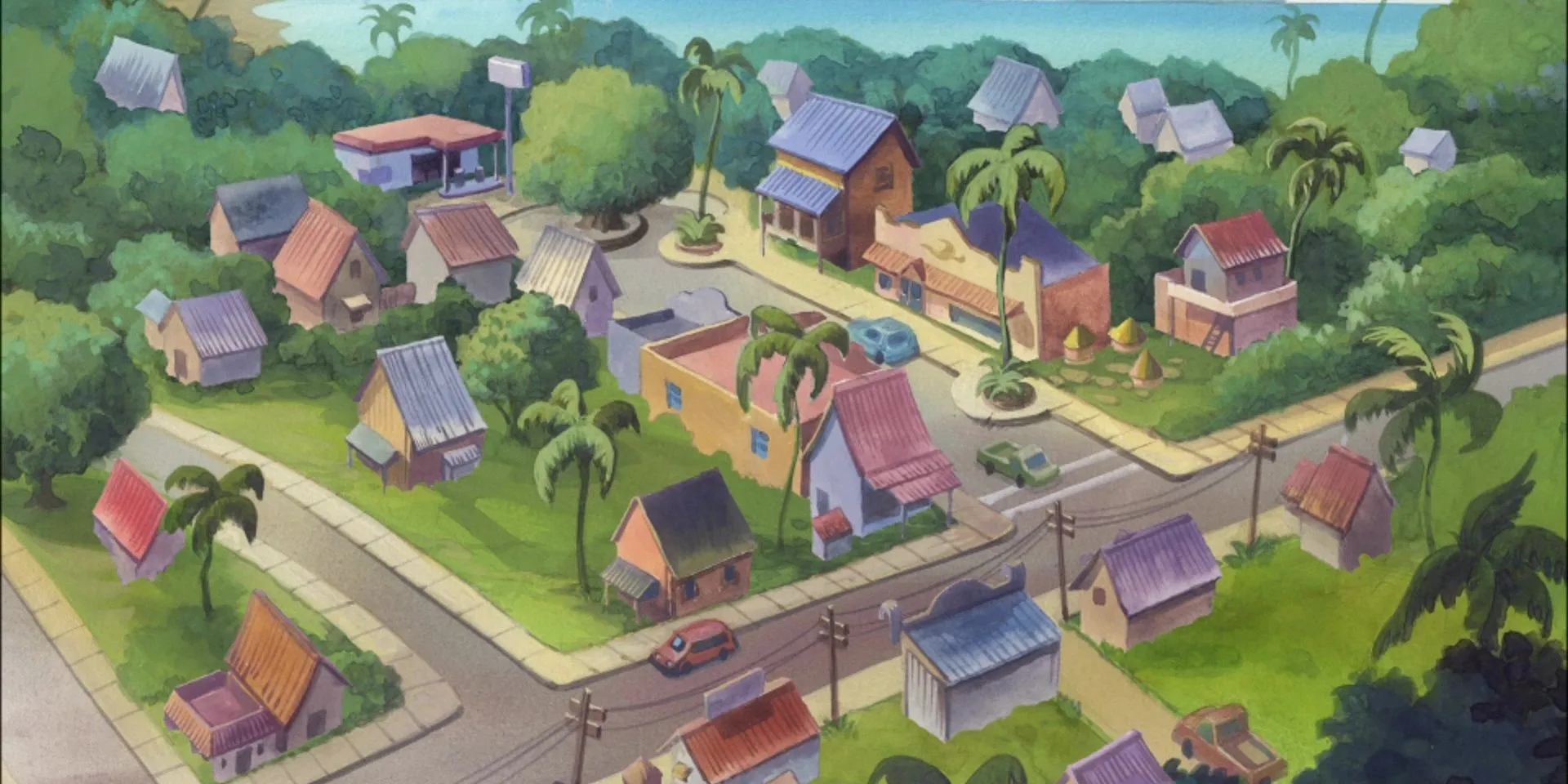 Thị trấn Kokaua trong series Lilo & Stitch nơi Sora có thể ghé thăm