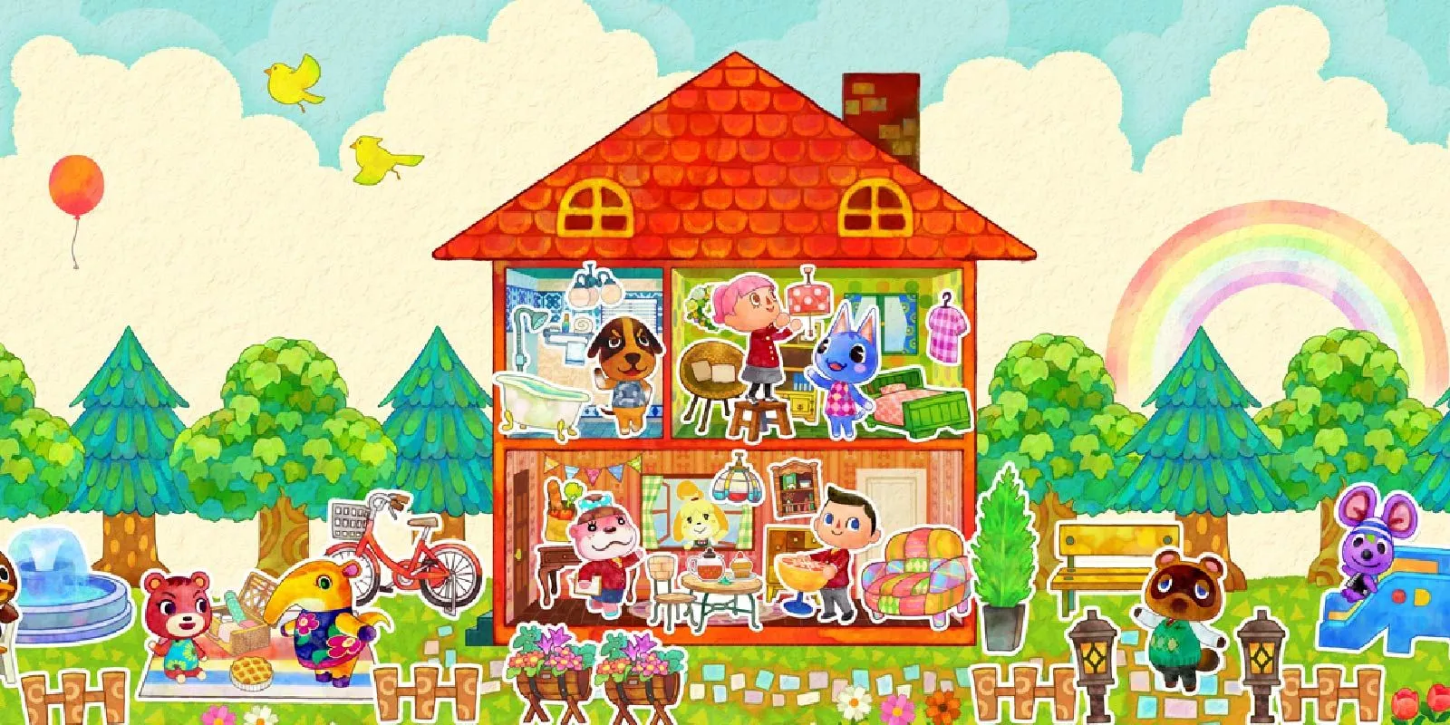 Thiết kế ngôi nhà mơ ước cùng dân làng trong Animal Crossing: Happy Home Designer