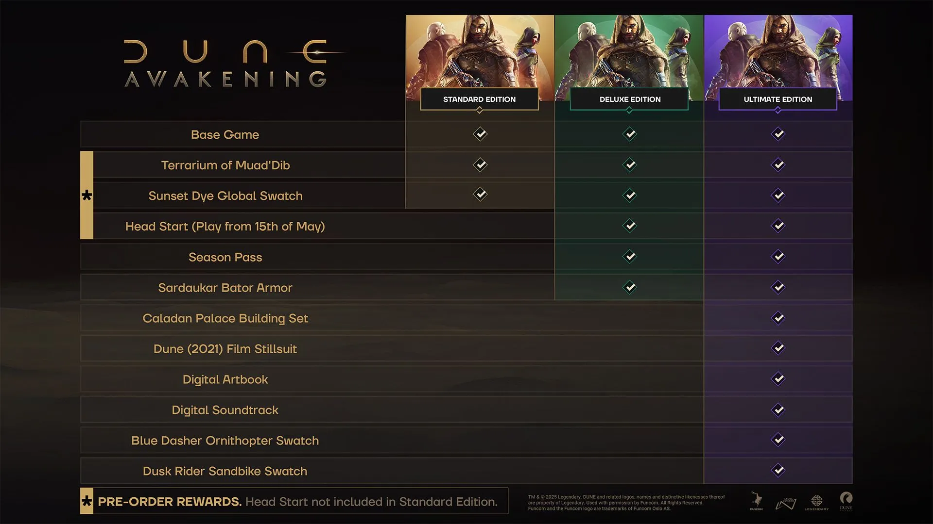 Thông tin đặt trước và các phiên bản đặc biệt của Dune Awakening