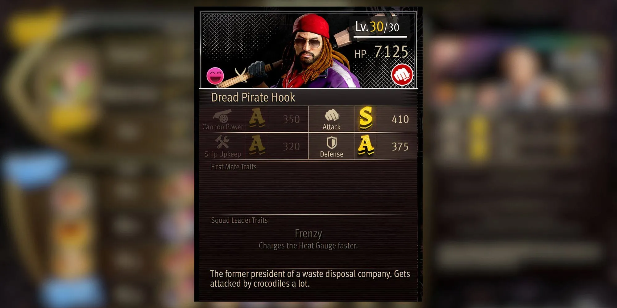 Thuyền trưởng cướp biển Hook với chiếc móc câu đặc trưng trong Like a Dragon Pirate Yakuza