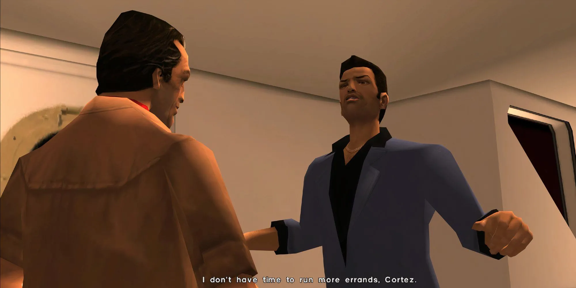 Tommy Vercetti GTA Vice City đang nói chuyện với Cortez