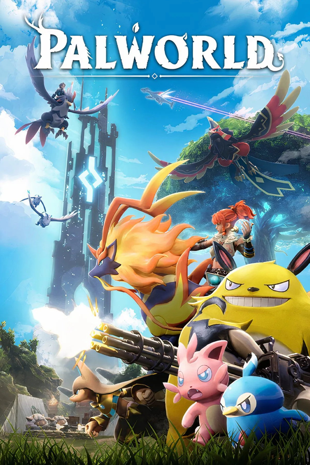 Tổng hợp hình ảnh gameplay của Palworld, bao gồm các Pal và môi trường game, thể hiện sự đa dạng trong thế giới Palworld.