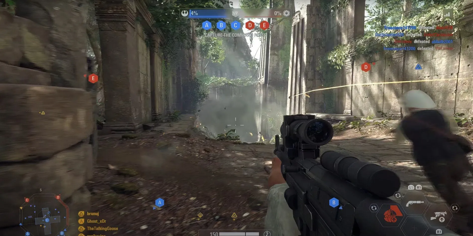 Trận chiến nhiều người chơi hoành tráng trong Star Wars Battlefront 2 với bối cảnh Chiến tranh giữa các vì sao
