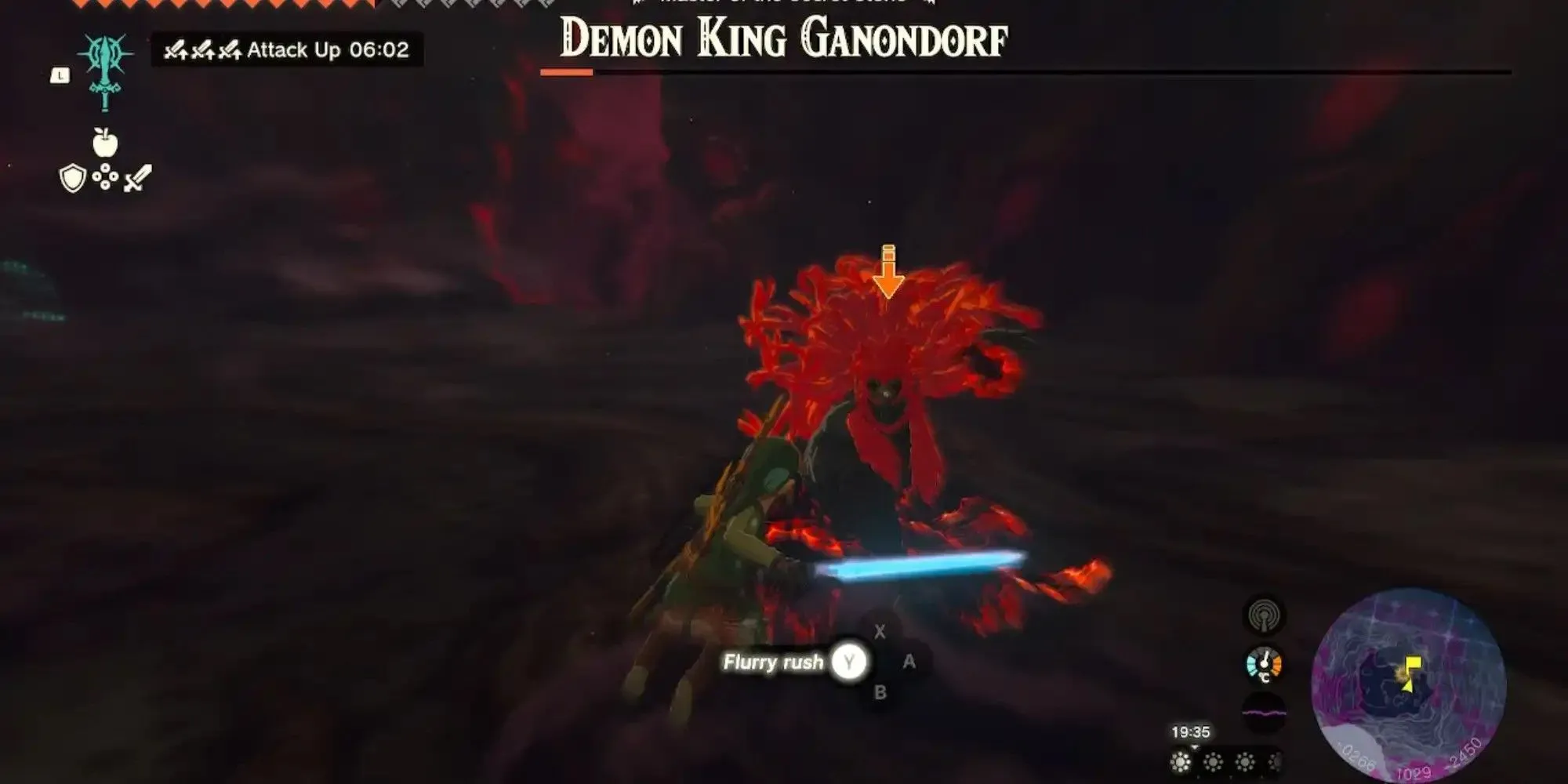 Trận đấu trùm Ganondorf trong Zelda Tears of the Kingdom