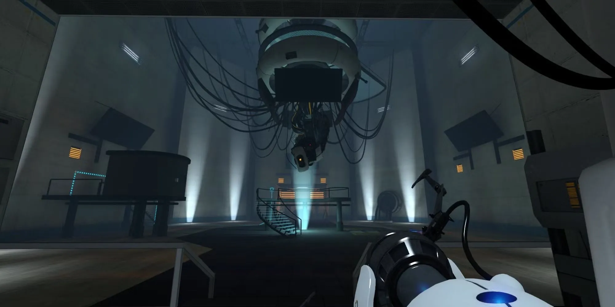 Trí tuệ nhân tạo GLaDOS trong game Portal 1 xuất hiện trên màn hình lớn