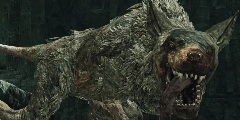 Trùm Royal Rat Authority trong Dark Souls 2 cùng đàn chuột con gây hiệu ứng độc khó chịu