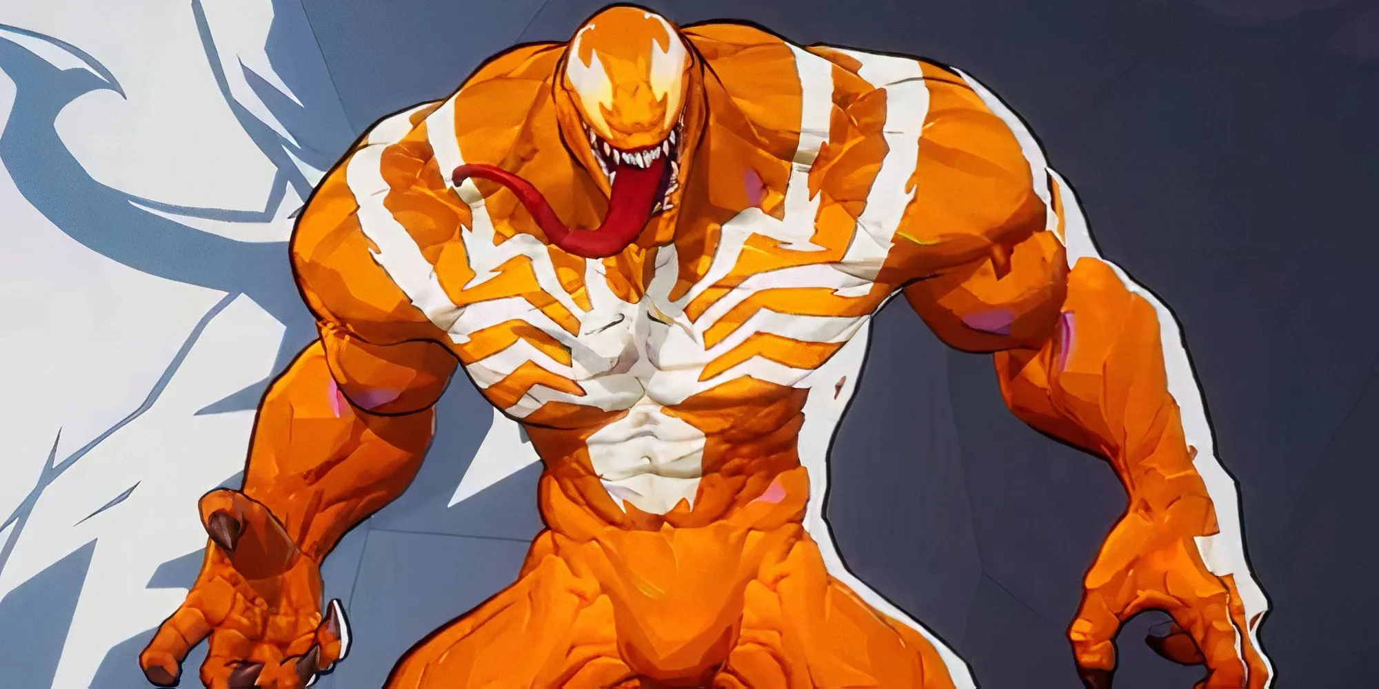 Venom trong bộ skin Hyper Orange nổi bật và điệu nhảy twerk trong Marvel Rivals