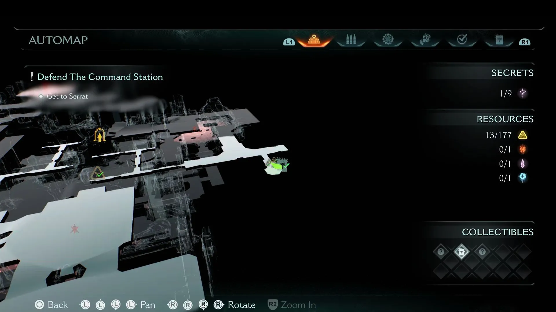 Vị trí Codex Sentinel Command Station trong buồng mở Chương 12