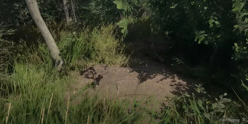 Vị trí kho báu được đánh dấu trên bản đồ, gần Mesoles, trong nhiệm vụ The Inheritance của Kingdom Come Deliverance 2