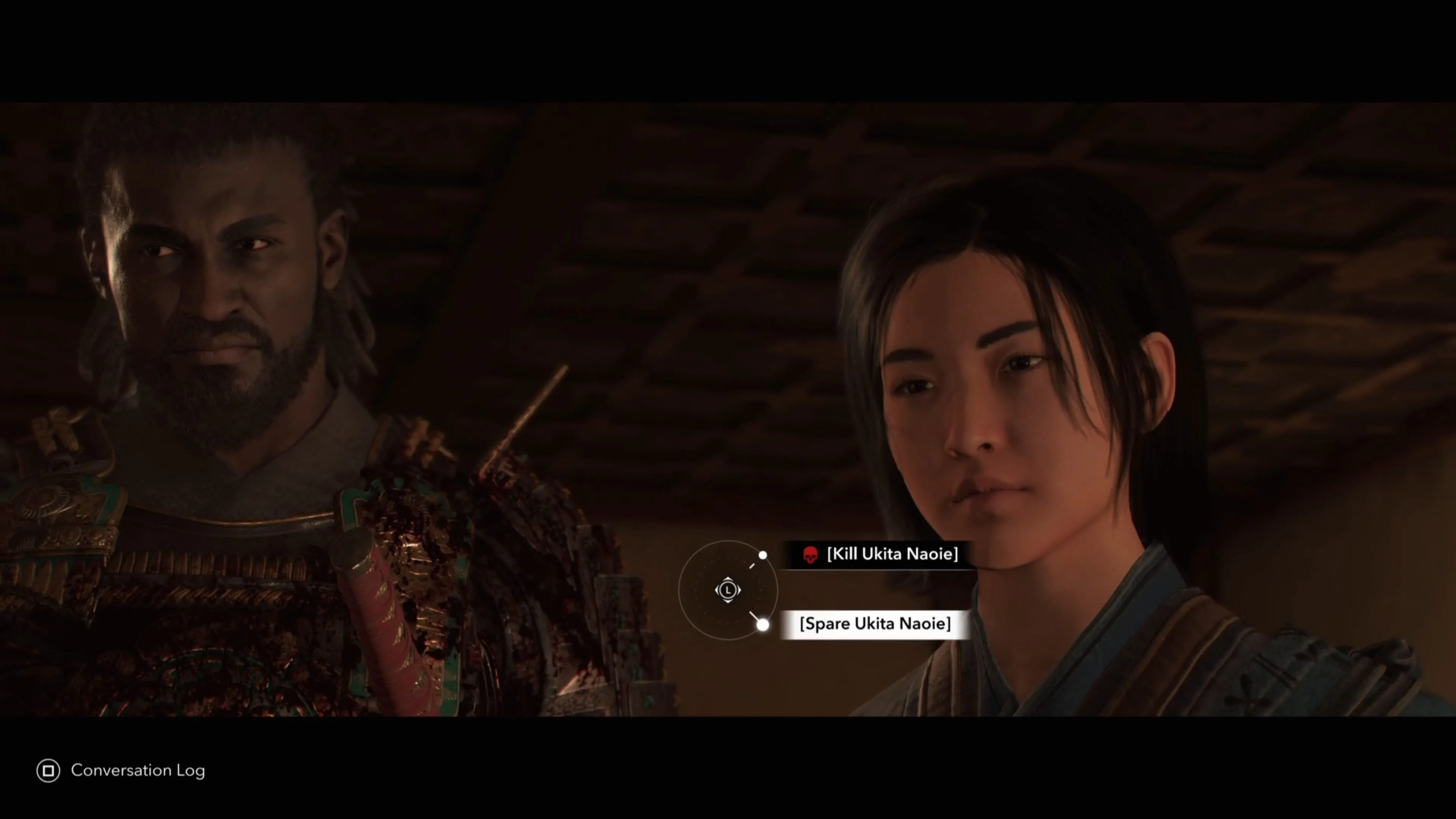 Yasuke đối đầu Ukita Naoie trong trận chiến cuối cùng trên đỉnh tháp tenshu Assassin's Creed Shadows