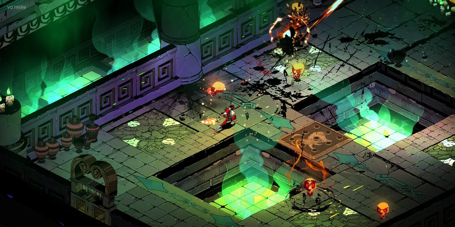 Zagreus, hoàng tử địa ngục, tung ngọn giáo trong Hades, thể hiện combat tốc độ cao và đồ họa ấn tượng của game