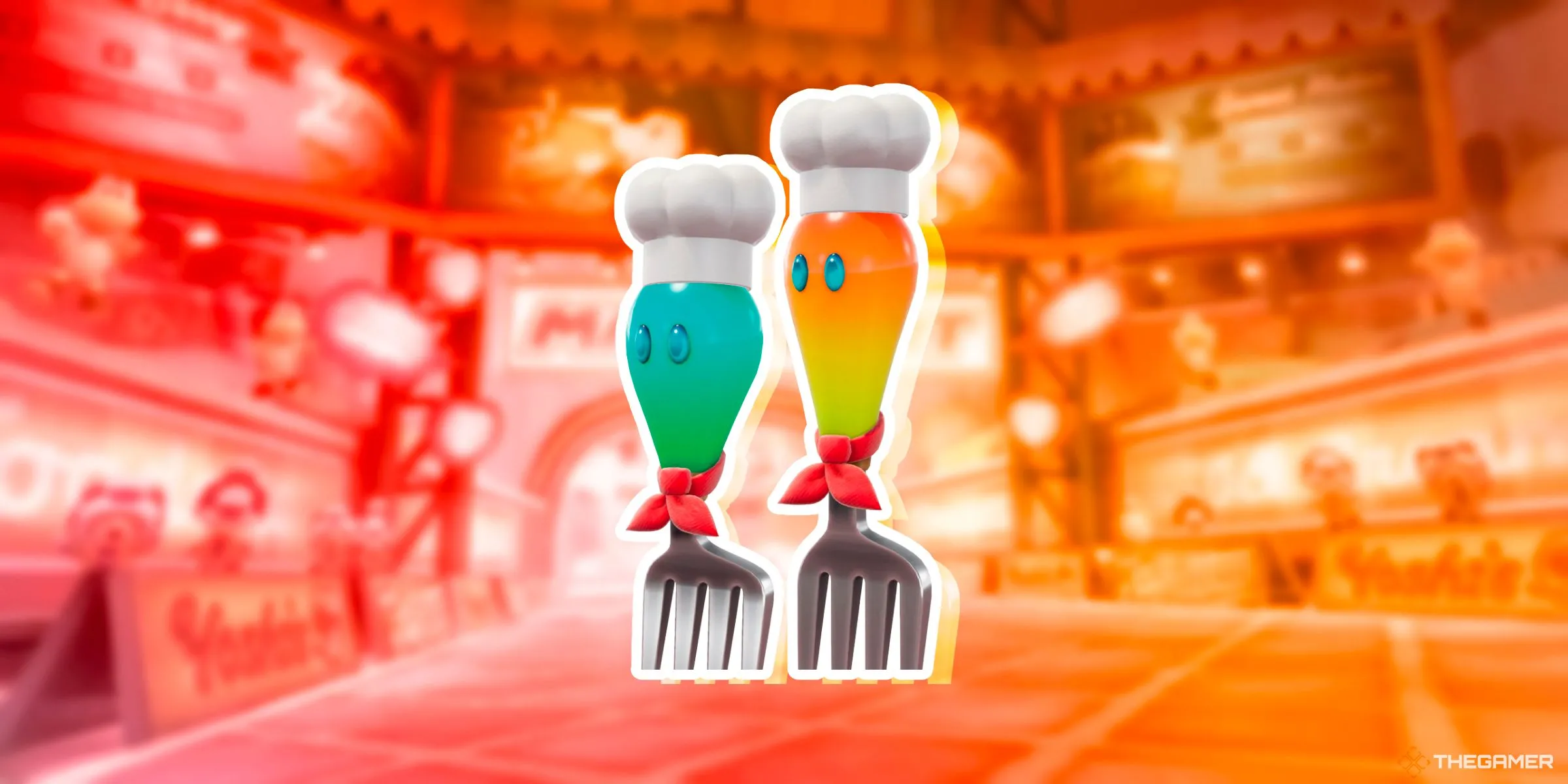 Hai chú Volbonans trên đường đua Sky-High Sundae trong Mario Kart World