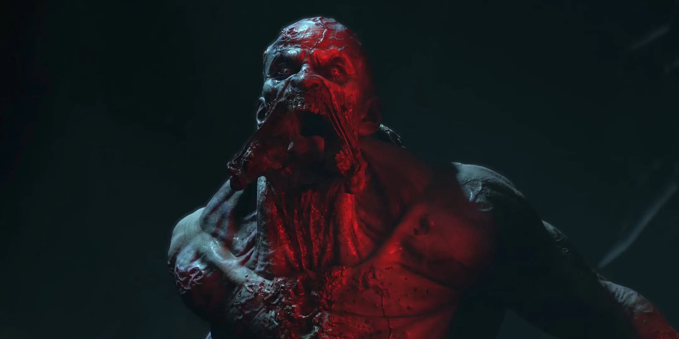 Hình ảnh một zombie chìm trong ánh sáng đỏ trong game Dying Light The Beast tại SGF 2025