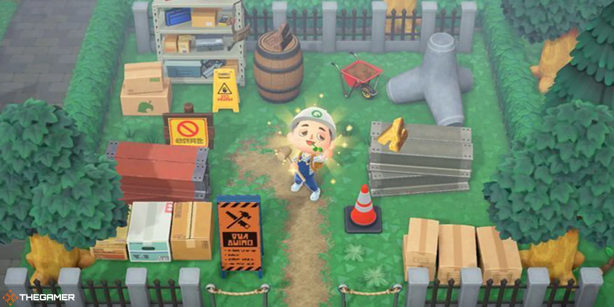 Khu vực xây dựng gần sân bay trong Animal Crossing: New Horizons