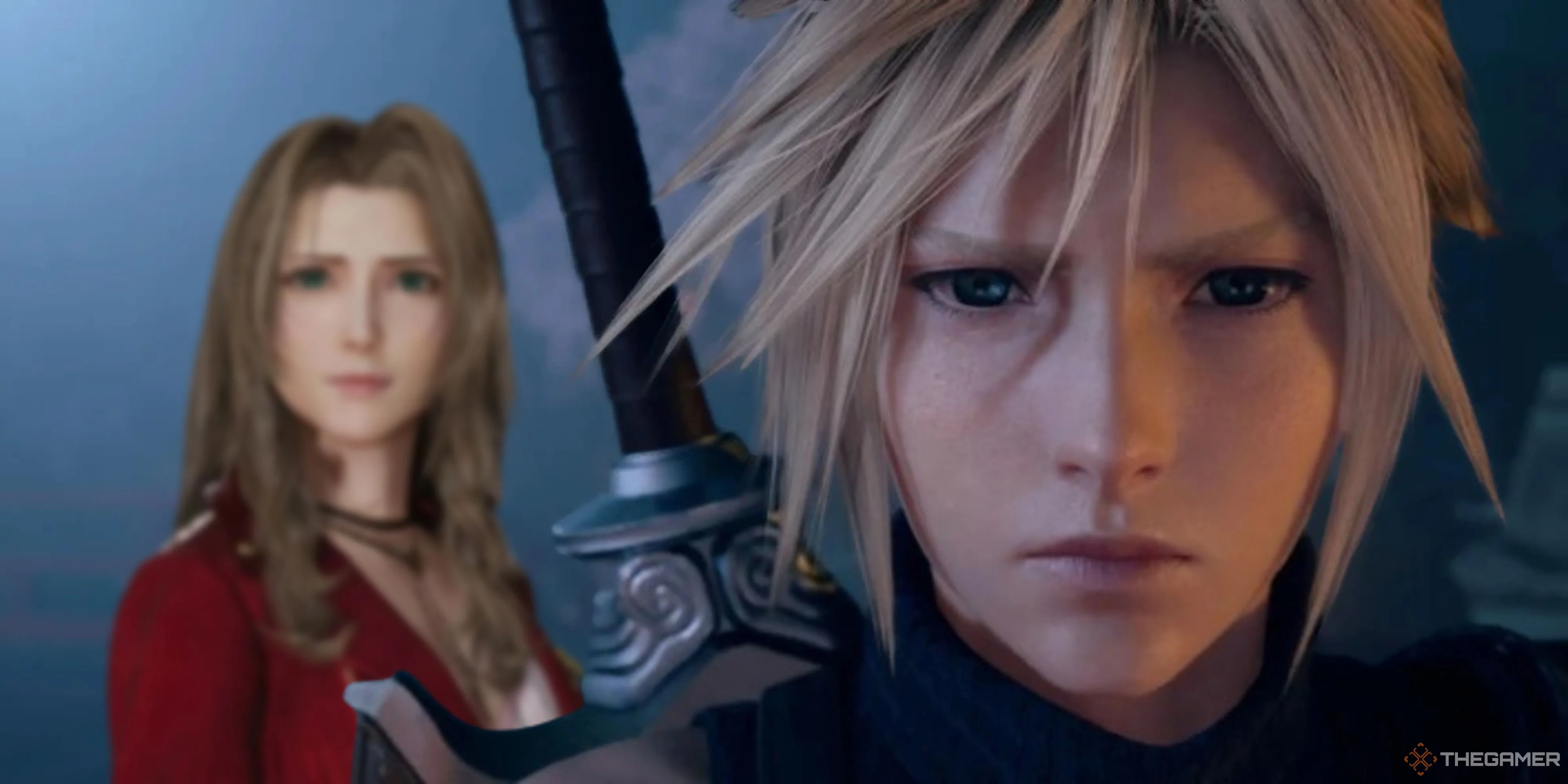 Aerith đứng sau Cloud trong Final Fantasy 7 Rebirth