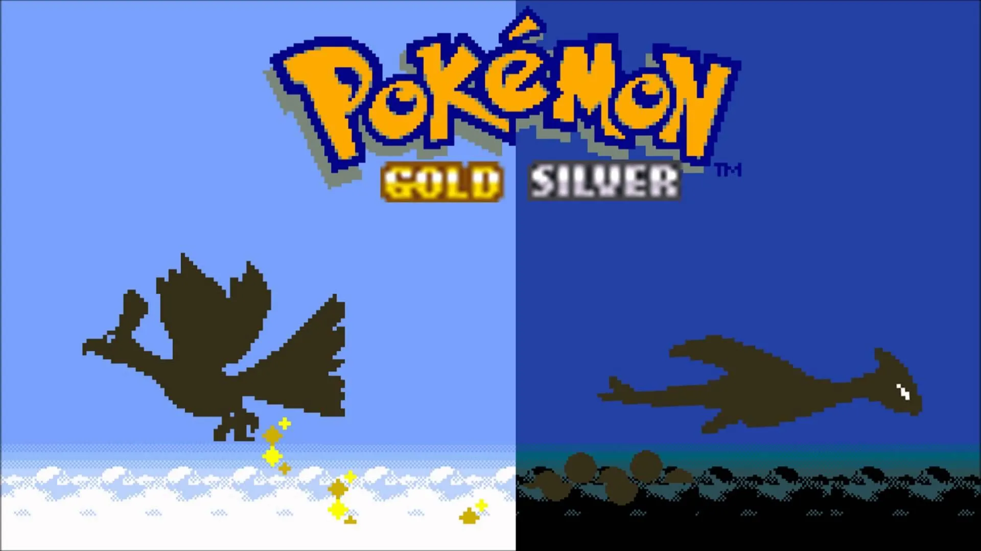 Ảnh chụp màn hình game Pokémon Gold và Silver trên giao diện 3DS, hiển thị nhân vật người chơi và Pokémon