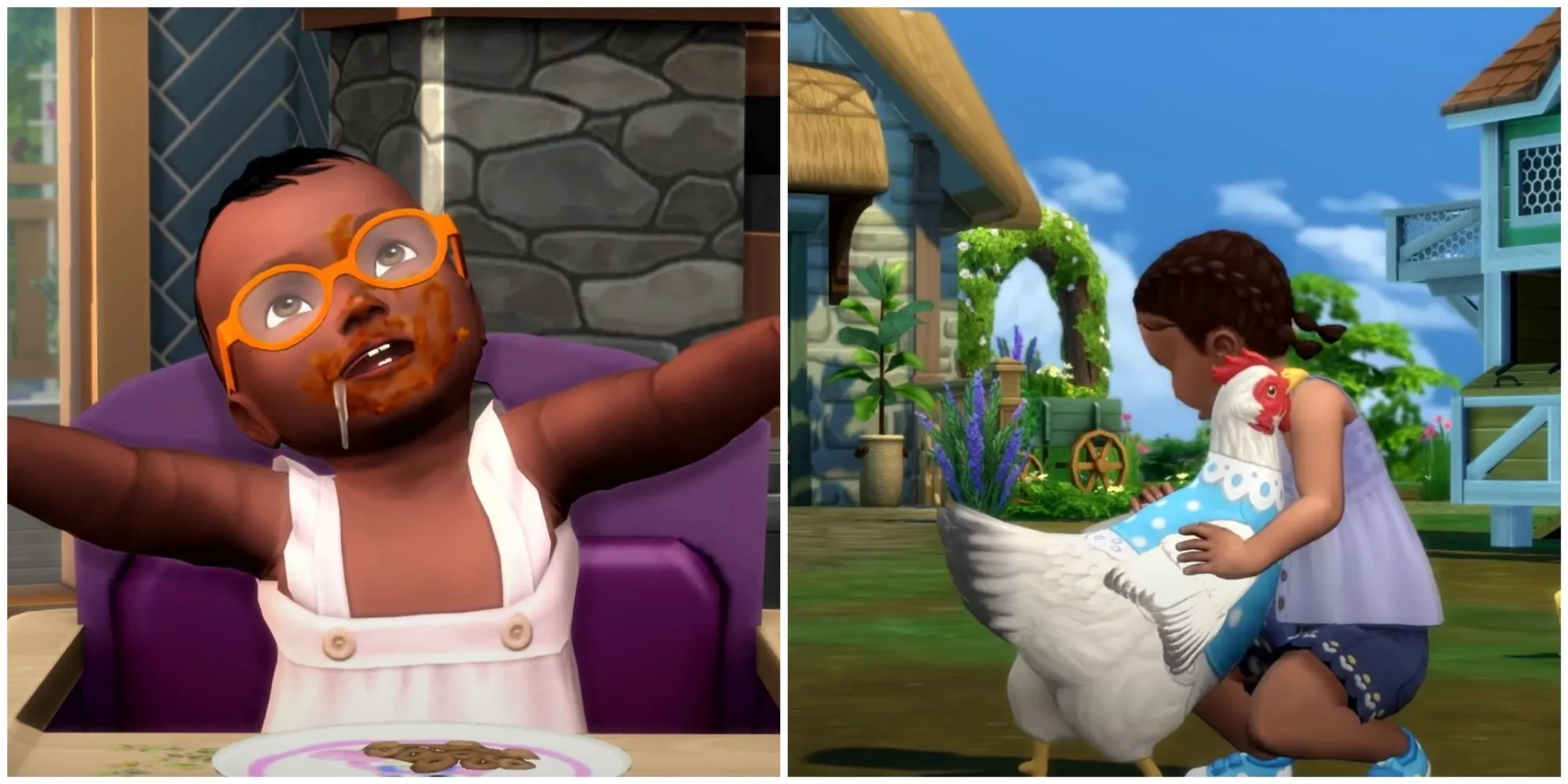 Ảnh ghép các gói mở rộng phổ biến của The Sims 4, minh họa sự đa dạng nội dung và các thế giới khác nhau mà người chơi có thể khám phá.